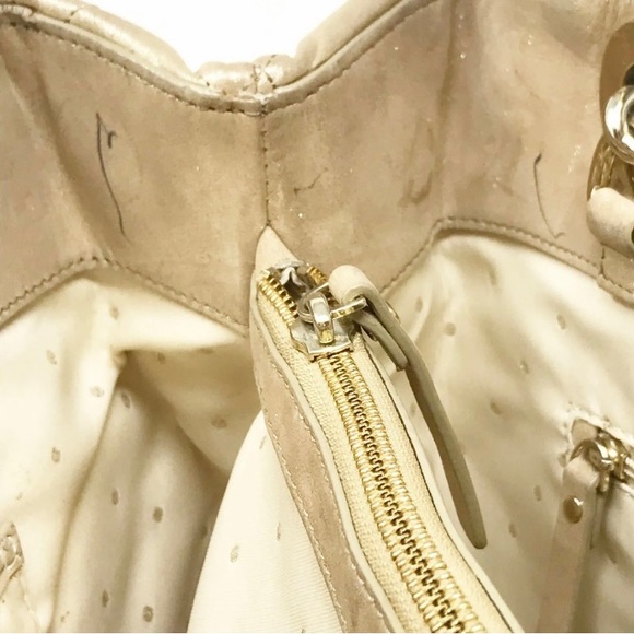 BEAUTIFUL GOLD LUXURIOUS KATE SPADE GOLD COAST MARYANNE HANDBAG 👜 - Picture 10 of 12